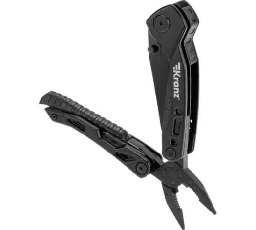 Изображение товара Мультитул KRANZ KR-12-4945-2 многофункциональный инструмент 10 в 1 черный
