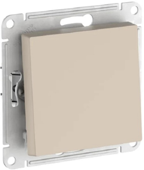 Изображение товара Кнопочный выключатель Systeme Electric AtlasDesign 1 клавиша песочный IP20