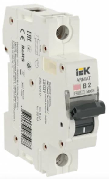 Изображение товара Автоматический выключатель IEK AR-M06N-1-B002 для защиты электрических цепей