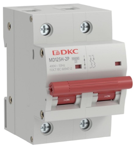 

Автоматический выключатель модульный DKC MD125H-2PC100 YON max типа MD125H 10кА 2P (C) 100А (кратность 6шт), MD125H-2PC100