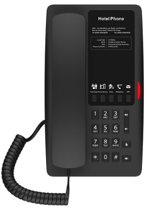 

Телефон VoiceIP Fanvil H4 гостиничный , 2 порта 10/100 Мбит, PoE, сменные панели логотипов, без дисплея, б/п, H4