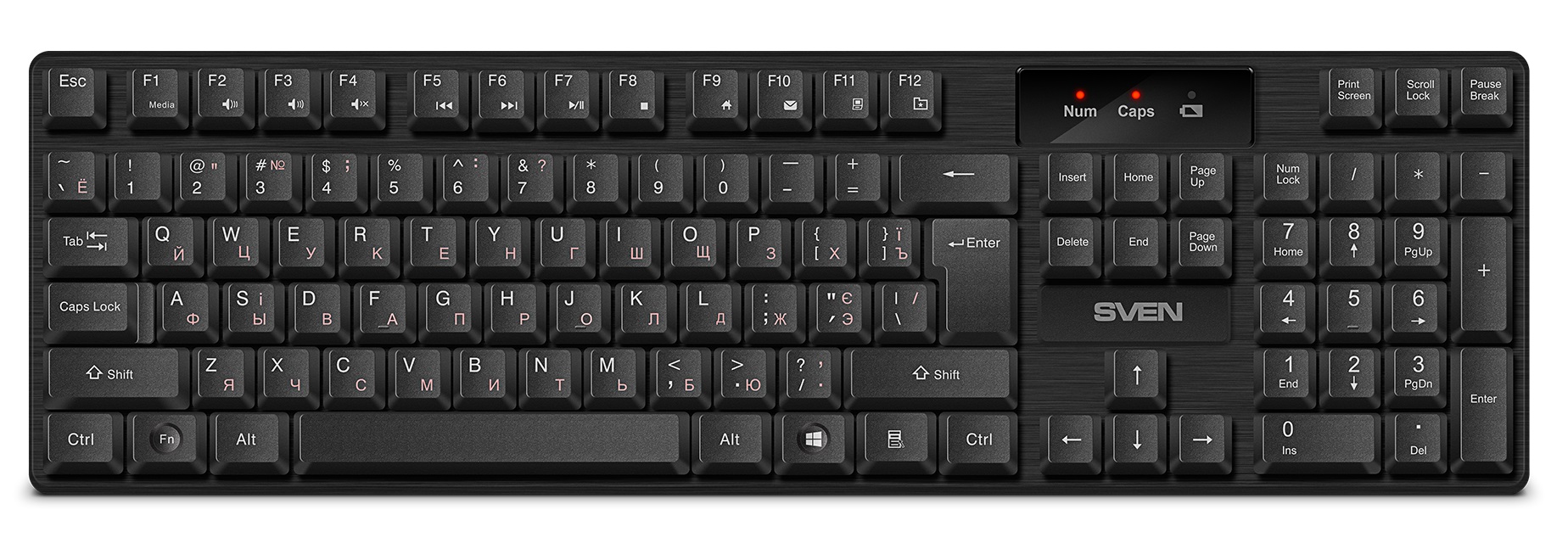 

Клавиатура Wireless Sven KB-C2300W 2,4 GHz, 104кл., KB-C2300W