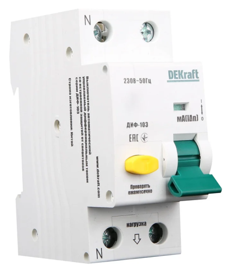 Изображение товара Автомат DEKraft 16324DEK электромагнитный для защиты электросетей
