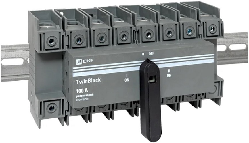 

Рубильник EKF tb-s-100-4p-rev 100A 4P реверсивный c рукояткой для прямой установки TwinBlock, tb-s-100-4p-rev