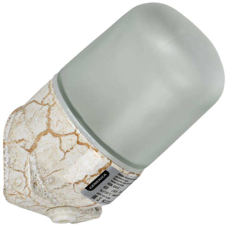 

Светильник GENERICA TA-NPB0-4505-060-K55-G TERMA термостойкий для бани и сауны НПБ 450-5 IP54 60Вт белый мрамор, TA-NPB0-4505-060-K55-G