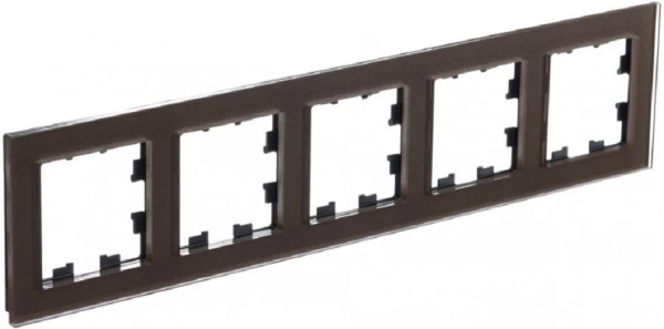 Изображение товара Рамка пятерная Systeme Electric AtlasDesign Nature мокко 5-постовая