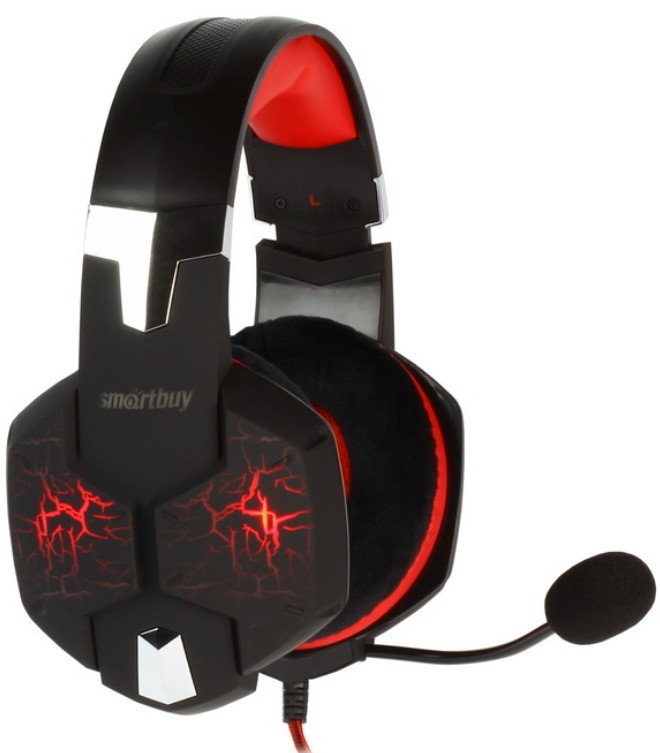 

Гарнитура SmartBuy RUSH TAIPAN SBHG-3200 игровая, велюровые амбушюры, шнур 2,5 м, черный/красная, RUSH TAIPAN