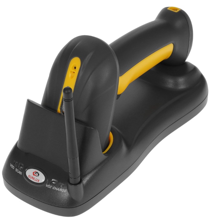 

Сканер штрих-кодов SUNLUX XL-9529 USB беспроводной, радиоканал, с базовой станцией, XL-9529