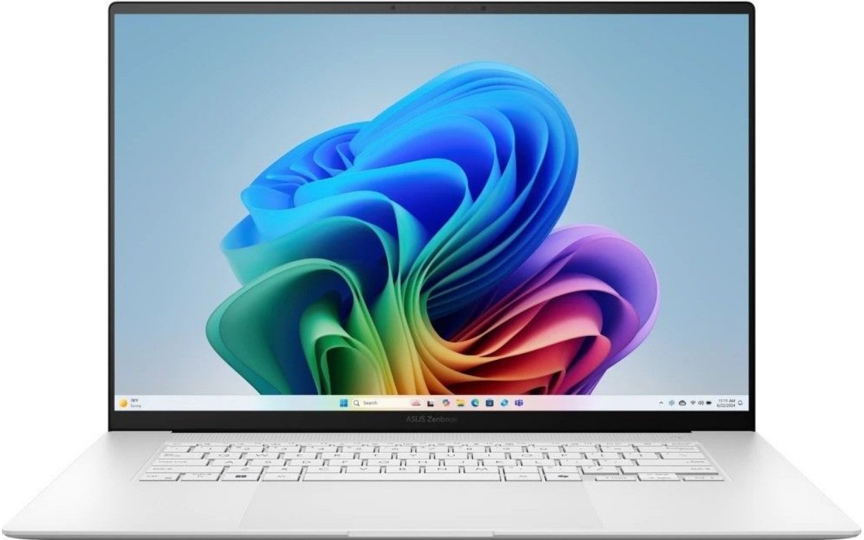 

Ноутбук ASUS Zenbook S16 UM5606WA-RK220W 90NB13M2-M00CJ0 Ryzen AI 9 HX 370/32GB/1TB SSD/UMA/16" WQXGA+/120Hz/Win11/Scandinavian White/1.5kg, Zenbook S16 UM5606WA-RK220W