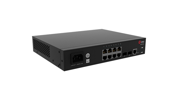 

Коммутатор PoE QTECH QSW-4610-10T-POE-AC L2, 8*10/100/1000BASE-TX, 2*100/1000Base-X SFP, 8K MAC-адресов, 4К VLAN, 8 Queue, 100-240V АС, POE 124W, QSW-4610-10T-POE-AC