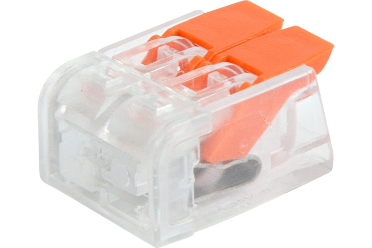 

Клемма Rexant 07-5206 универсальная компактная СМК 221-412, 2-проводная до 4,0 мм2, 07-5206