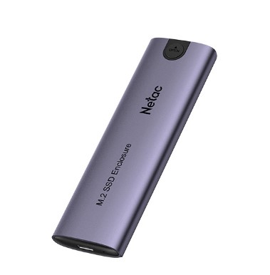 

Внешний корпус Netac NT07WH51-32CA WH51 для SSD M.2 SATA, NVMe USB 3.1 Type-C Алюминий, NT07WH51-32CA