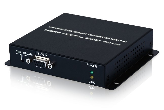 

Передатчик сигналов Cypress CH-2527TXPL HDMI 4Kх2K/60, 3D с HDCP 2.2, ИК и RS-232 в витую пару CAT5e с PoH, CH-2527TXPL