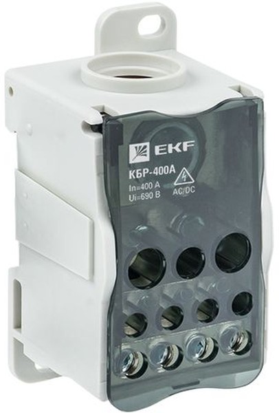 

Блок распределительный EKF plc-kbr400 КБР на DIN-рейку и монтажную панель 400A, plc-kbr400