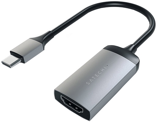 

Адаптер Satechi ST-TC4KHAM Type-C to HDMI 4K 60HZ, поддержка 4K/60Hz, корпуса алюминий, серый космос, ST-TC4KHAM