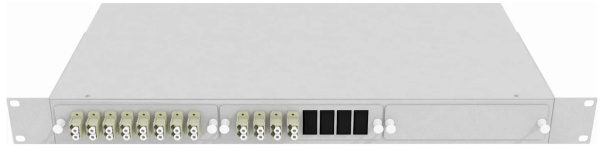 Изображение товара Кросс оптический стоечный Vimcom СКРУ-1U-24LC/U-SM-12AD+24PT/G-GR