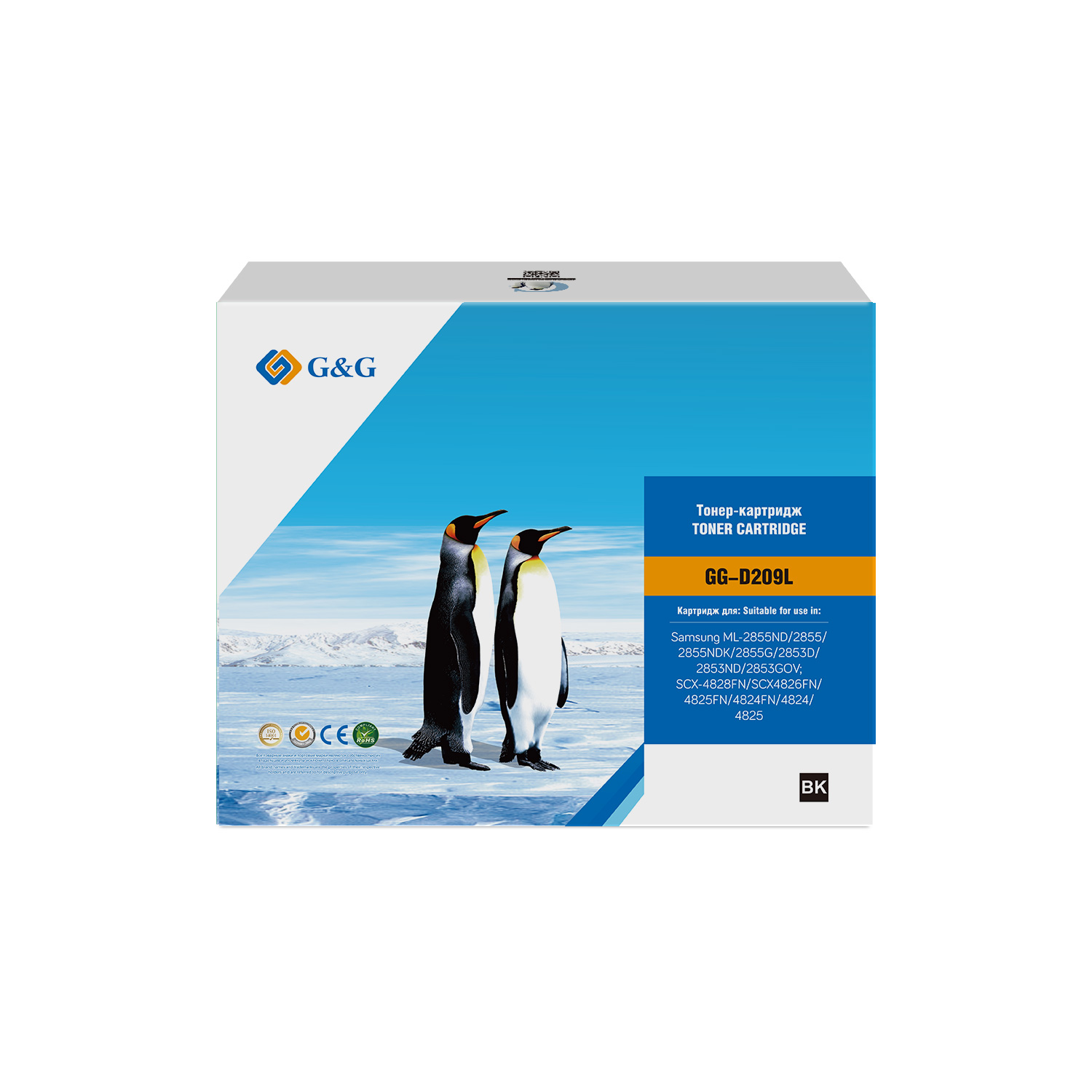 

Картридж G&G GG-D209L лазерный черный (5000стр.) для Samsung ML-2855ND/SCX-4824FN/4828FN, GG-D209L
