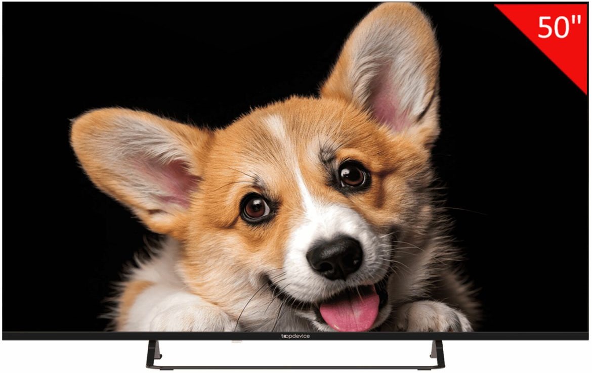 

Телевизор TopDevice TDTV50CS03U_BK 50"/UHD/VA/Smart YaOS/1.5-8 Гб/BT/черный, TDTV50CS03U_BK