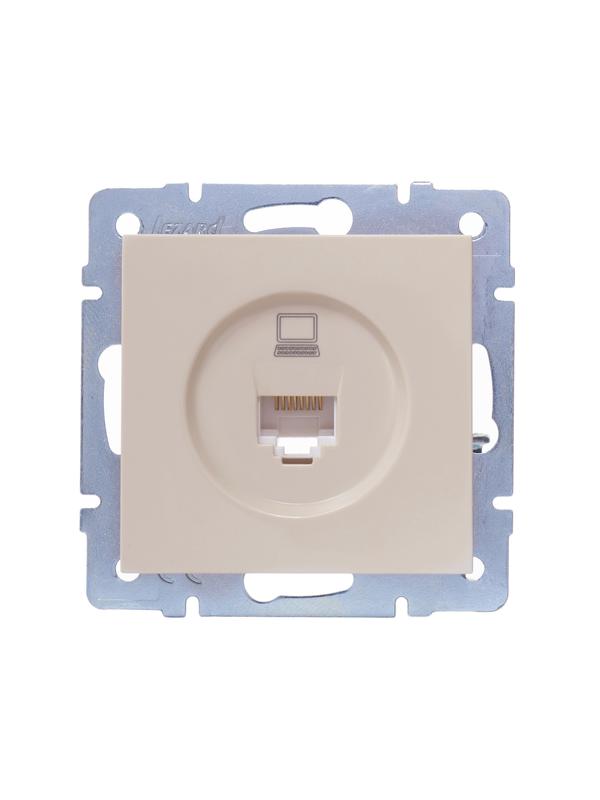 

Розетка компьютерная Lezard 742-0388-139 1-м СП Vesna механизм кремовая, 742-0388-139