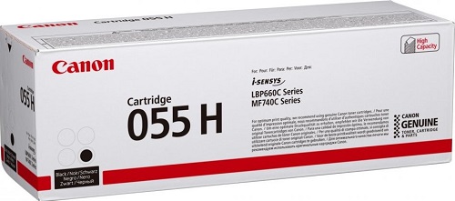 

Картридж Canon 055H BK 3020C002 черный, увеличенной емкости 7.6K, 055H BK