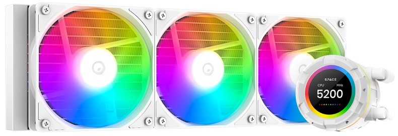 

Система охлаждения жидкостная ID-Cooling SL360 XE WHITE LGA20XX/1700/1200/115X/AM5/AM4 (3*120mm fan, TDP 350W, 76.16CFM, 25dBa, 4-pin PWM, LCD Display, SL360 XE WHITE