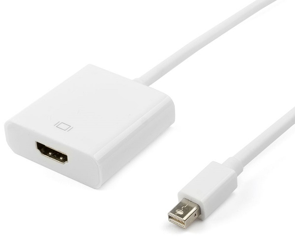

Переходник Atcom AT1043 mini DisplayPort(m)/HDMI (f) 0.1 m белый, AT1043