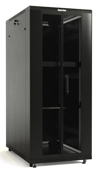 

Шкаф напольный 19", 42U Hyperline TTB-4282-DD-RAL9004 2055x800х1200 мм (ВхШхГ), передняя и задняя распашные перфорированные двери (75%), ручка с замко, TTB-4282-DD-RAL9004