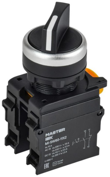 Переключатель IEK MI-SW60-11X22-3-24-2-K02