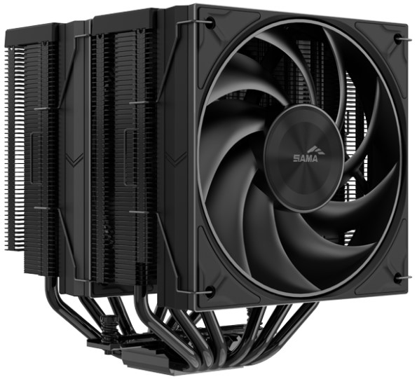 

Кулер SAMA A60B LGA1851/1700/1200/115X/AM4/AM5 (265W, 2*120mm, 78CFM, 29dBA, 2200rpm), A60B
