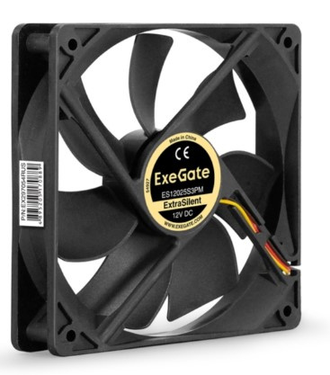 Изображение товара Вентилятор для корпуса Exegate ExtraSilent ES12025S3PM тихий и надежный