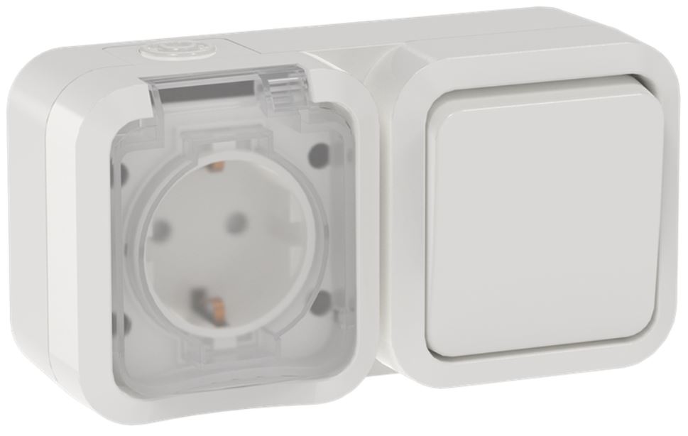 

Блок IEK TS-G10-6-55-V-K01 TORS розетка + выключатель горизонтальный 16А IP55 TS342 белый, TS-G10-6-55-V-K01