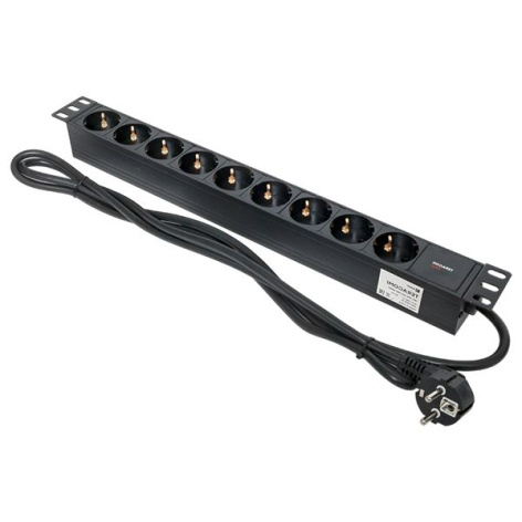 фото Блок розеток 19", 9 розеток EKF TRP-HPD-16A-9SH-2MSH в Омске