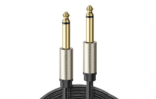 

Кабель акустический UGREEN AV128 10638_ Jack 6.5mm(M)/Jack 6.5mm(M), 2м, серый, AV128