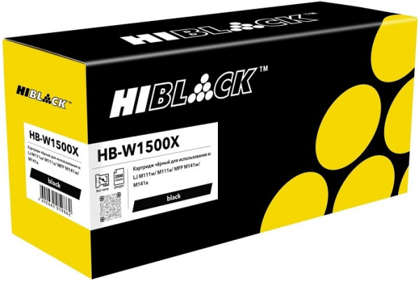 Изображение товара Картридж Hi-Black HB-W1500X-NC для HP LaserJet черно-белая печать 2000 страниц