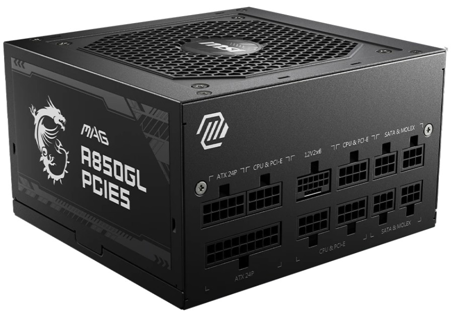 

Блок питания ATX MSI MAG A850GL PCIE5 850W, 80+ Gold, 12VHPWR, full modular, MAG A850GL PCIE5