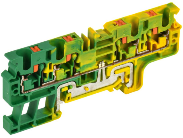 Изображение товара Клеммная колодка Push-In IEK YCT22-03-4-K52-004 для заземления