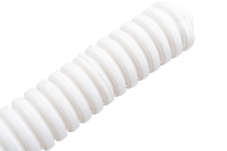 

Труба гофрированная тяжёлая Ecoplast 21125HFR-W HFFR, с зондом, без галогена, ПЛЛ диам. 25мм ПВ-0 цвет белый (50м), 21125HFR-W