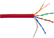 фото Кабель витая пара U/UTP 5e кат. 4 пары  Lanmaster LAN-5EUTP-HFLT-RD
