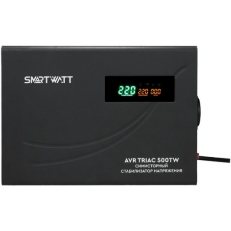 Изображение товара Стабилизатор напряжения SmartWatt TRIAC 500TW 0.5 кВт для дома и офиса