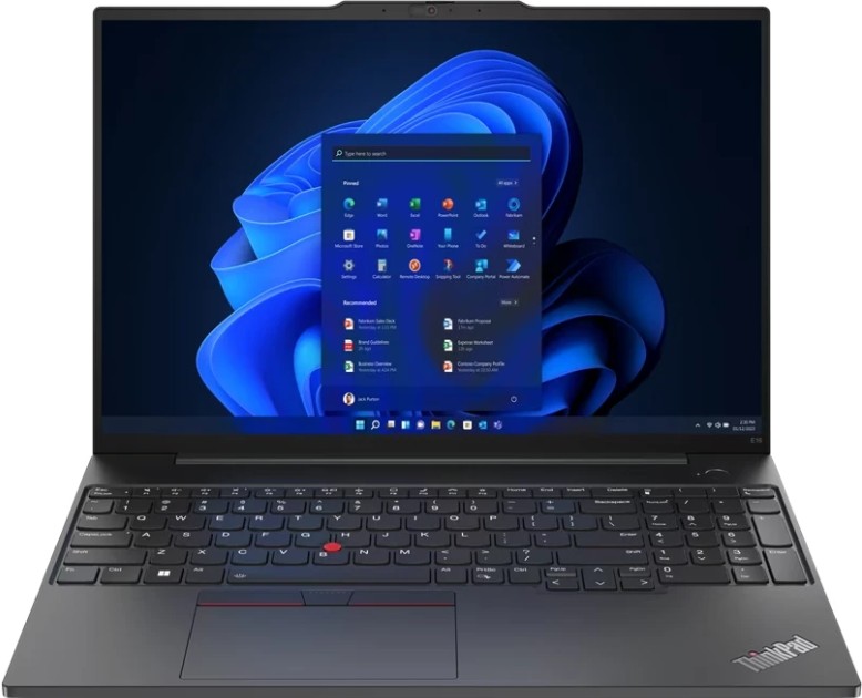 

Ноутбук Lenovo ThinkPad E16 Gen 2 21M5S0JG00 Ryzen 7 7735HS/16GB/512GB SSD/Radeon Graphics/16" WUXGA IPS/WiFi/BT/cam/noOS/Black, ThinkPad E16 Gen 2