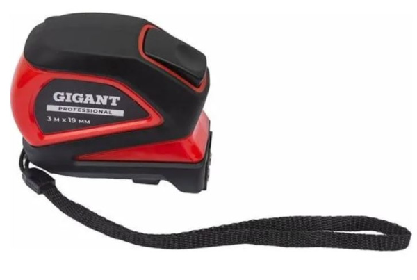 Изображение товара Рулетка Gigant GPGW-06 профессиональная с магнитным зацепом 3м 19мм
