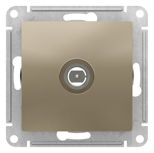 

Розетка Schneider Electric ATN000593 AtlasDesign, TV антенна, коннектор, механизм, шампань, ATN000593