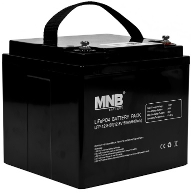 

Аккумулятор MNB LFP-12.8-50В 50 Ач (литий-железофосфатный LiFePO4), LFP-12.8-50В