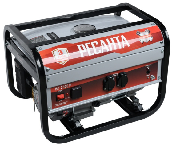 Изображение товара Бензиновый генератор Ресанта БГ 2500 Р - надежное электроснабжение