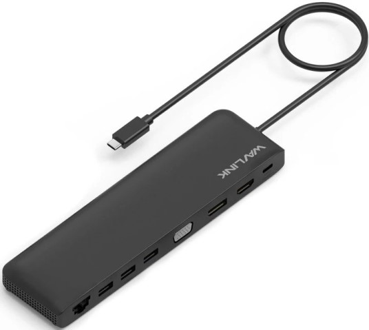 

Док-станция WAVLINK WL-UMD04 USB-C 4K Universal/85W PowerDelivery/2xUSB3.0/2xUSB2.0/1xUSB C/1xDP 4K 30HZ/1xHDMI 4K 30HZ/1xVGA/1xGigabit LAN/1xAudio In, WL-UMD04