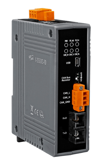 

Преобразователь ICP DAS I-2533CS-FD CR CAN/CAN FD to Single-mode Fiber Bridge; 1 (30 km) single-mode, SC connector (RoHS), I-2533CS-FD CR