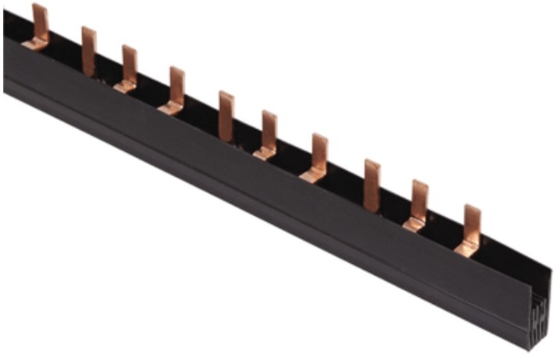 

Шина IEK YNS51-3-100 соединительная PIN 3Р 100А шаг 27 мм (дл. 1м), YNS51-3-100