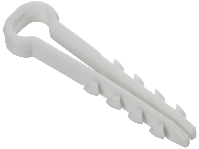 

Дюбель-хомут GENERICA UDH14-08-05-100-K01-G 8х5мм для плоского кабеля нейлон белый (уп.100шт), UDH14-08-05-100-K01-G