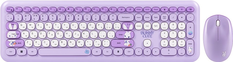 

Клавиатура и мышь SmartBuy Cute Bunny SBC666395AGB мультимедийный (1), Cute Bunny