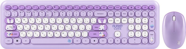 Изображение товара Беспроводной комплект клавиатура и мышь SmartBuy Cute Bunny SBC666395AGB
